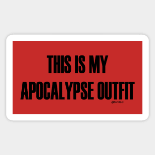 This is My Apocalypse Outfit 2 Sticker